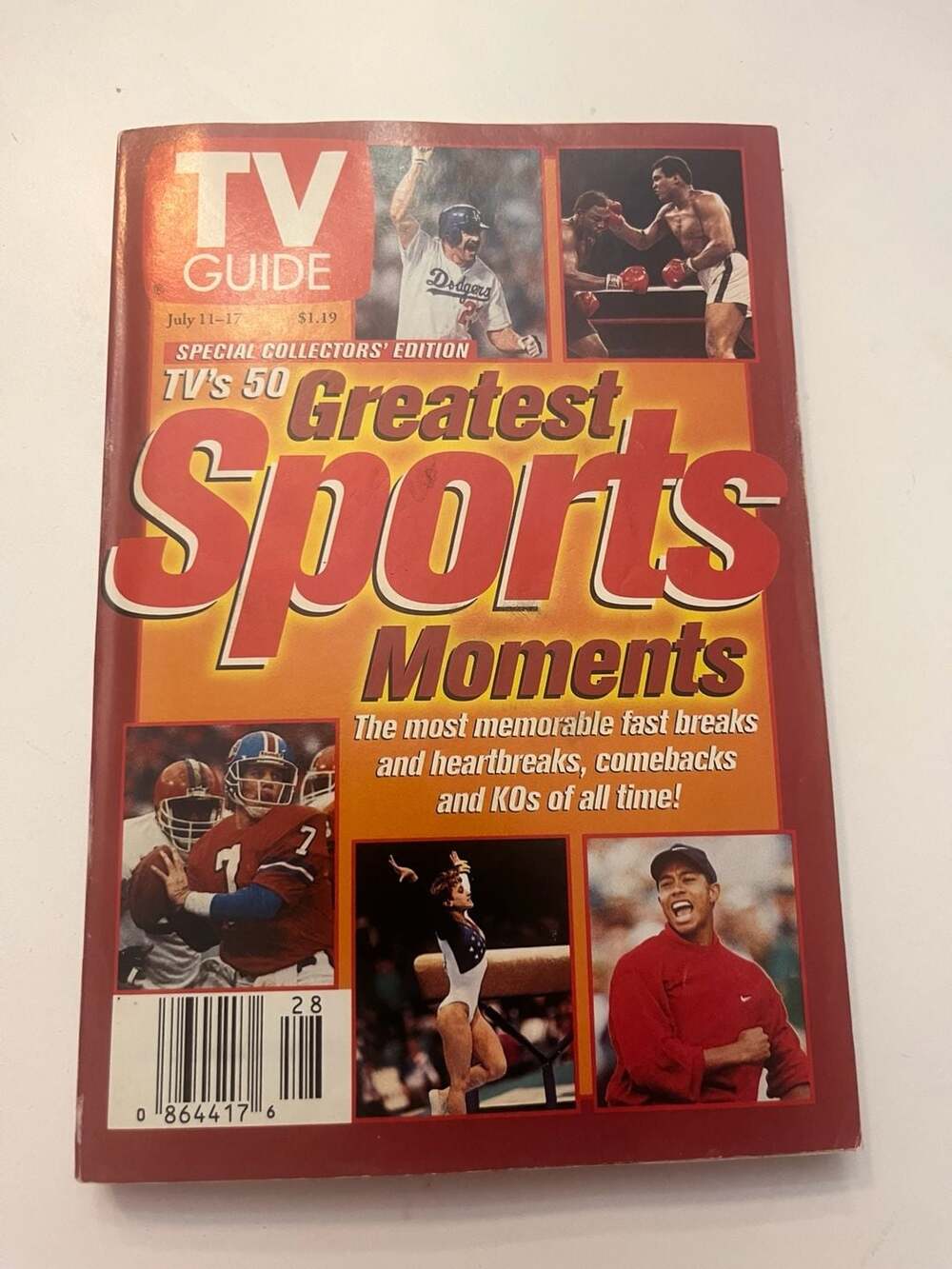 TV Guide Magazine Special Collectors Edition TV's 50 Greatest Sports Moments Jul
